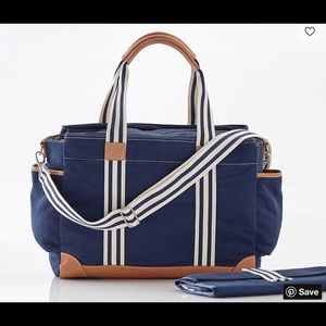 Navy Pottery Barn Baby Diaper Bag